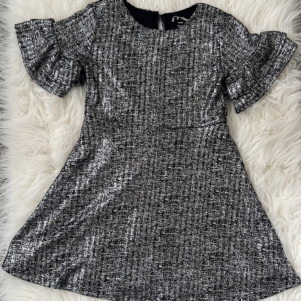 Black and silver dress